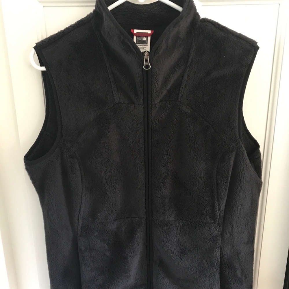 NorthFace Black Zip up Fleece Vest Size XL